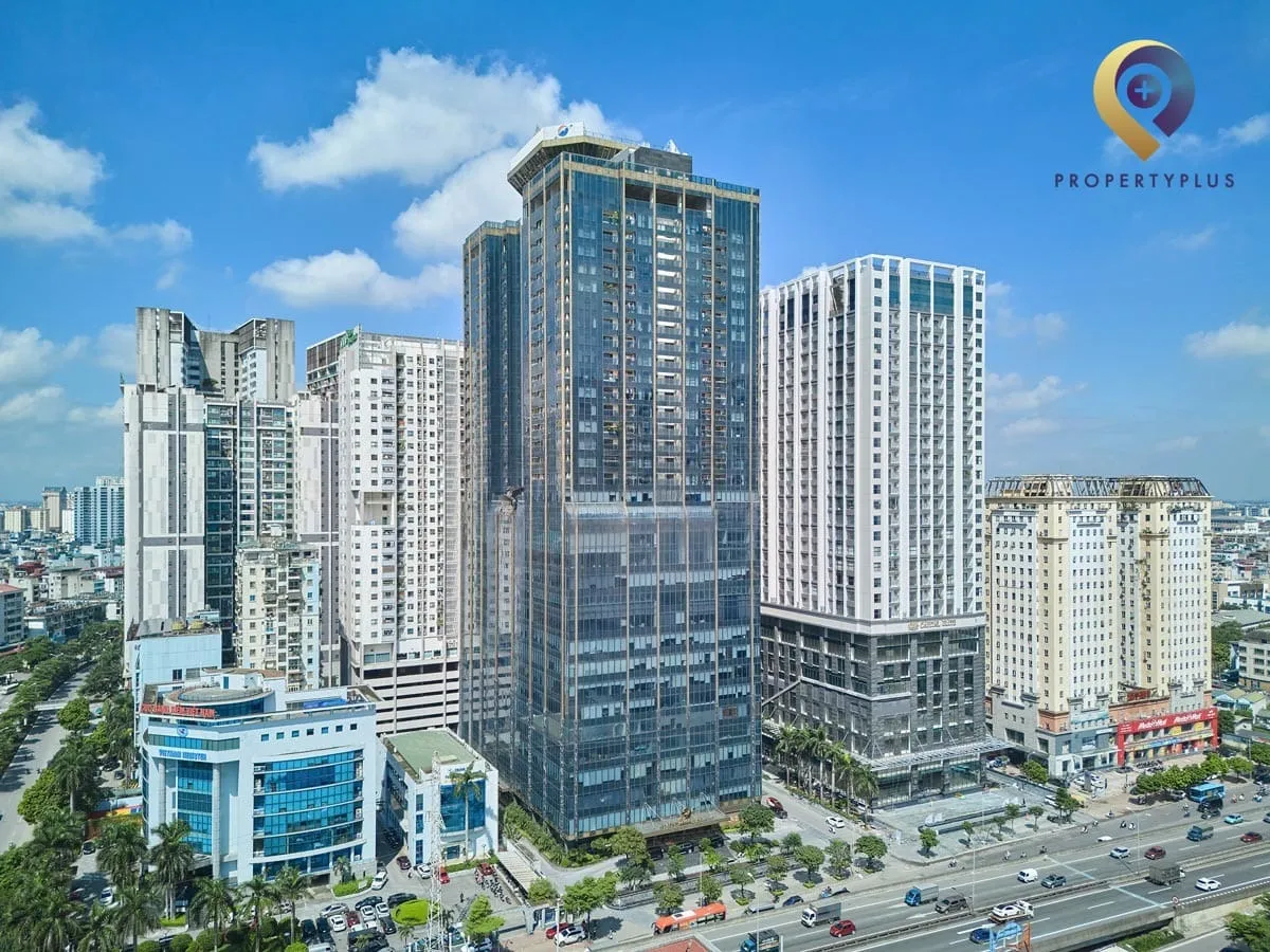 Toàn cảnh Sunshine Center trên trục đường Phạm Hùng